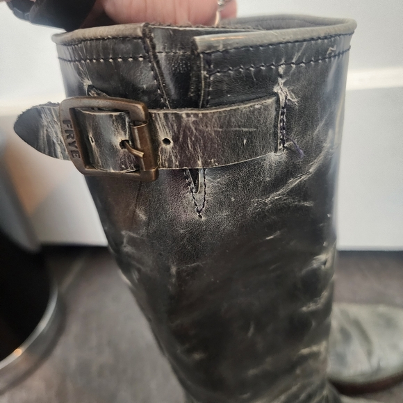 Frye Ombre Distressed Boots 6 - Picture 7 of 8